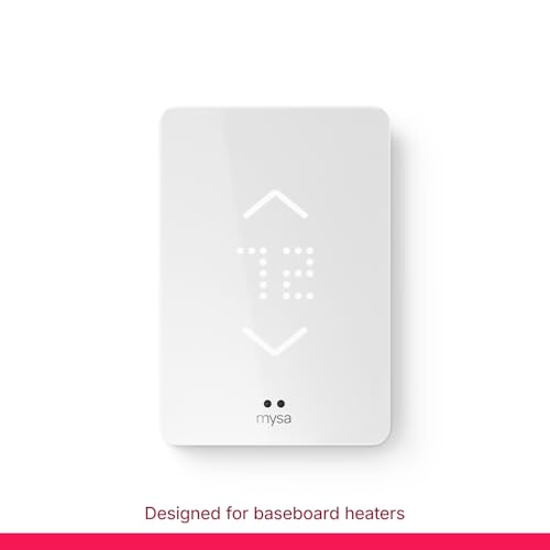 Smart WiFi Thermostat for Electric Baseboard Heaters - 120V/240V High Voltage, HomeKit & Alexa Compatible, White