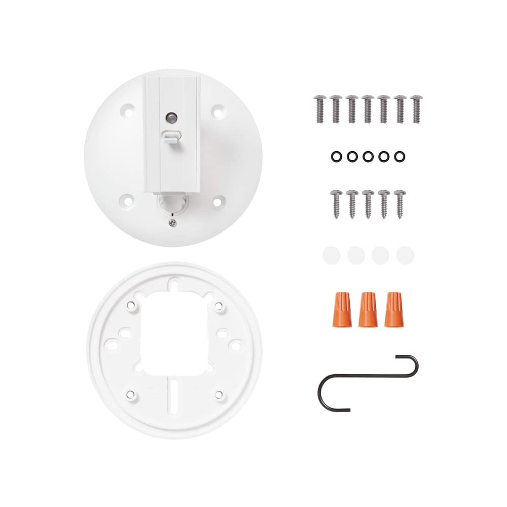 Weatherproof Hardwired Power Kit for Outdoor Security Cameras - Universal Connection, Permanent Power Solution, White