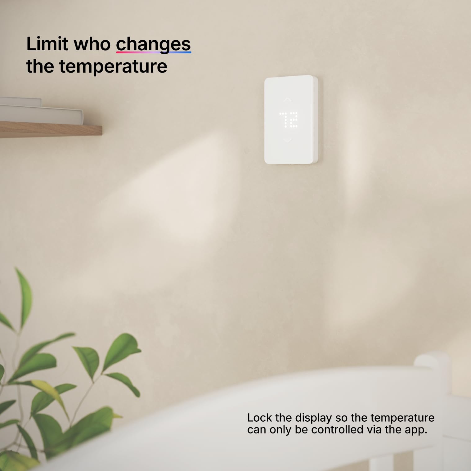 Smart WiFi Thermostat for Electric Baseboard Heaters - 120V/240V High Voltage, HomeKit & Alexa Compatible, White