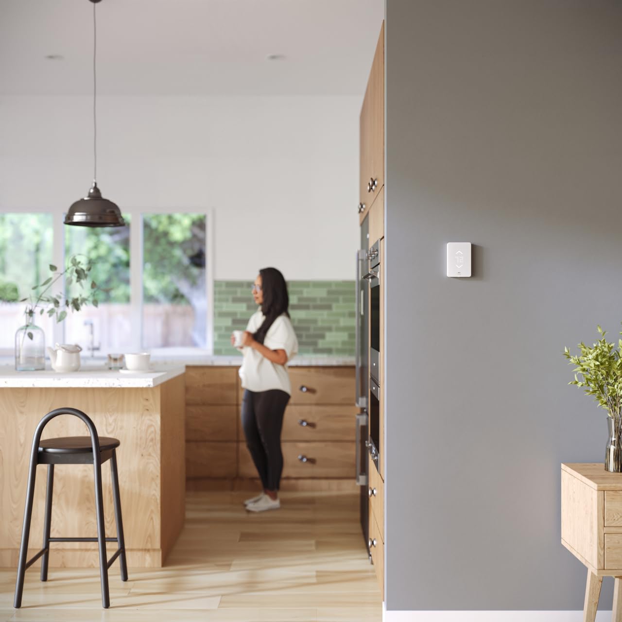 Smart WiFi Thermostat for Electric Baseboard Heaters - 120V/240V High Voltage, HomeKit & Alexa Compatible, White